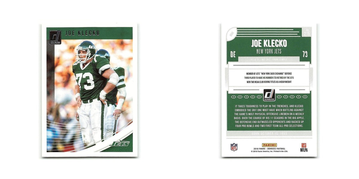 Joe Klecko 2018 Donruss #215 New York Jets Football Card NM