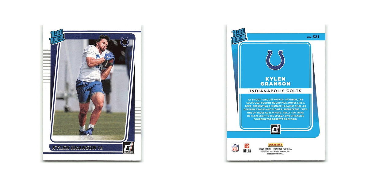 Kylen Granson 2021 Donruss #321 Indianapolis Colts Football Card NM