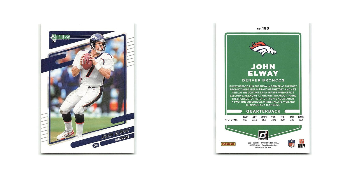 John Elway 2021 Donruss #180 Denver Broncos Football Card NM