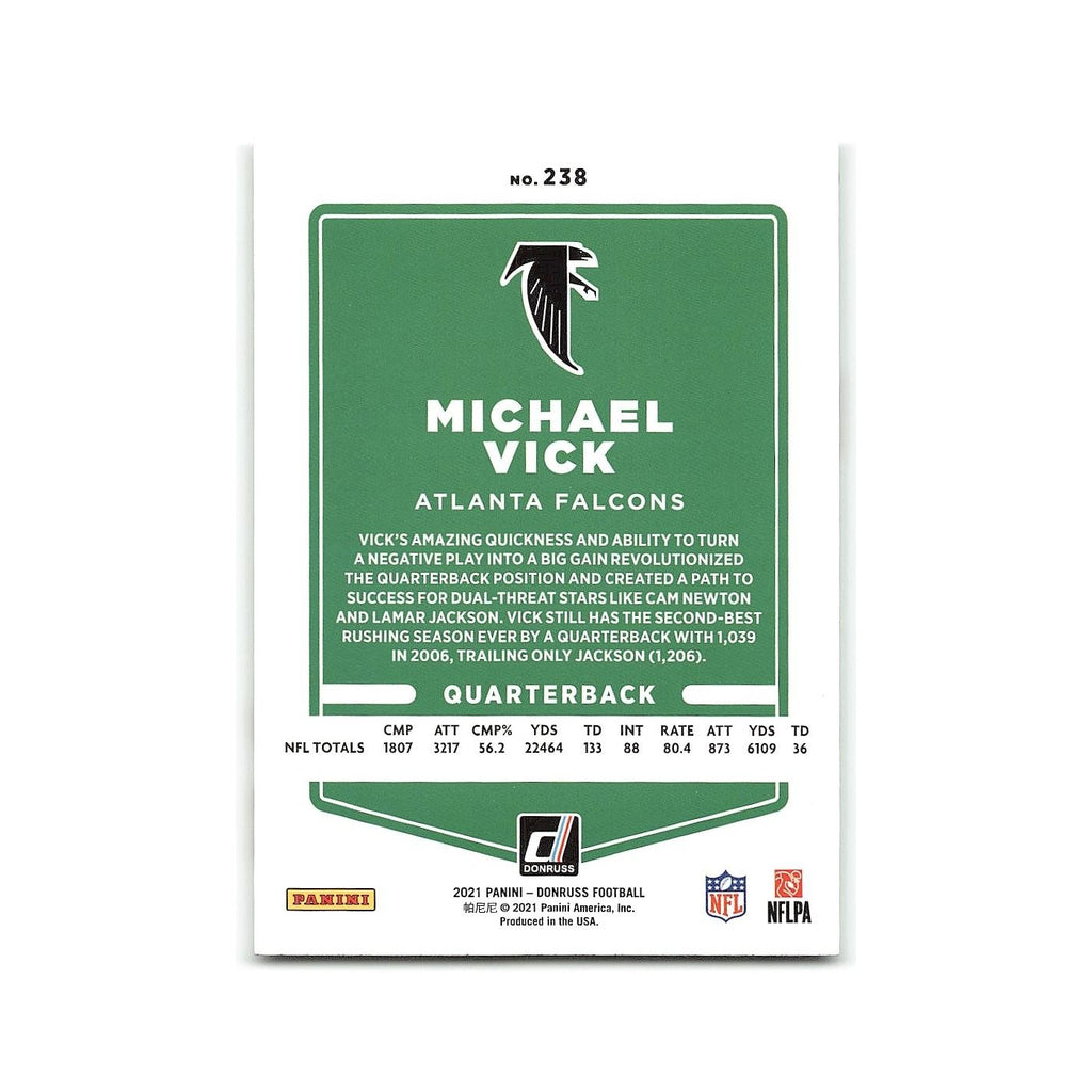 Michael Vick 2021 Donruss #238 Atlanta Falcons Football Card NM