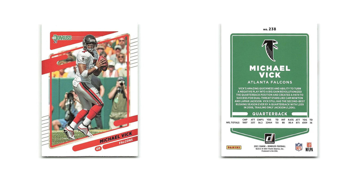 Michael Vick 2021 Donruss #238 Atlanta Falcons Football Card NM