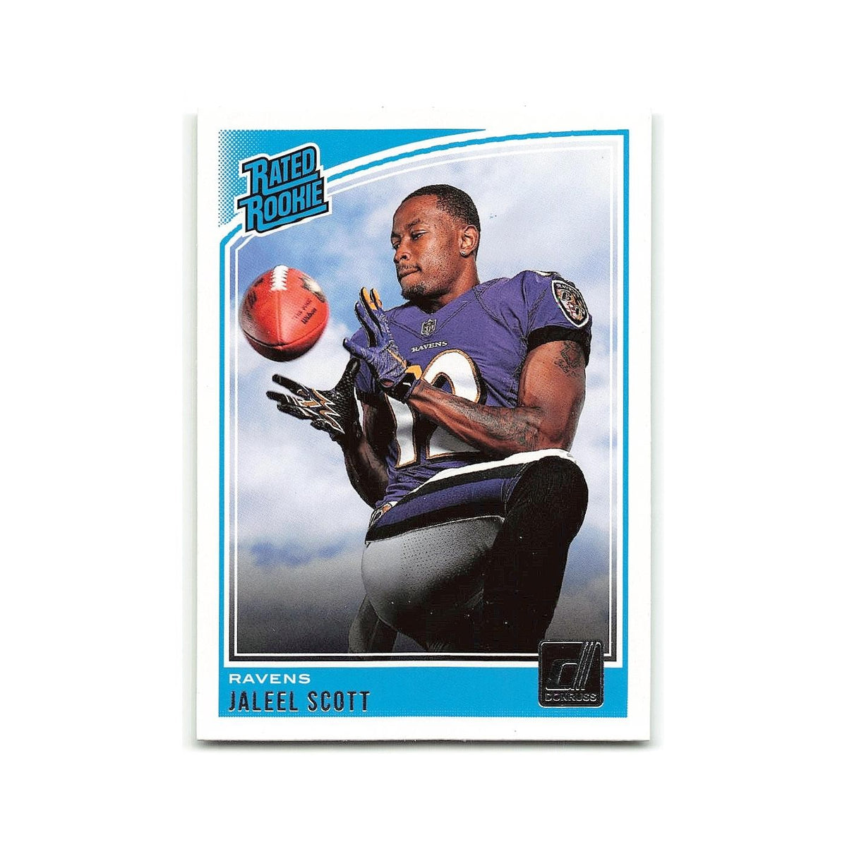 Jaleel Scott Rookie 2018 Donruss #331 Baltimore Ravens Football Card NM