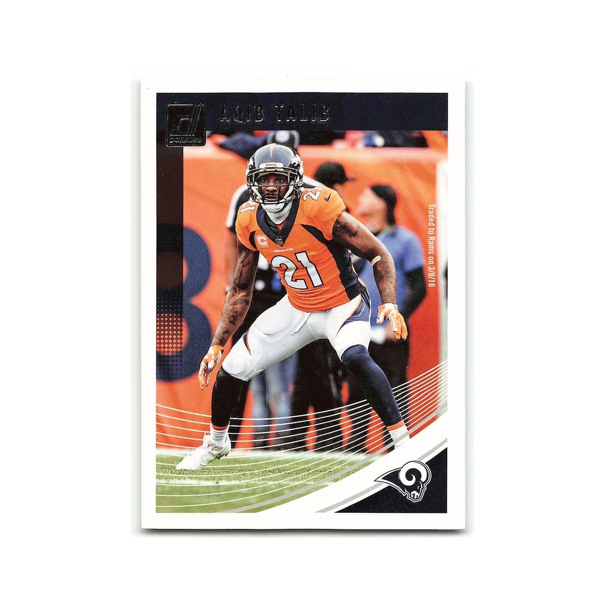 Aqib Talib 2018 Donruss #86 Los Angeles Rams Football Card NM