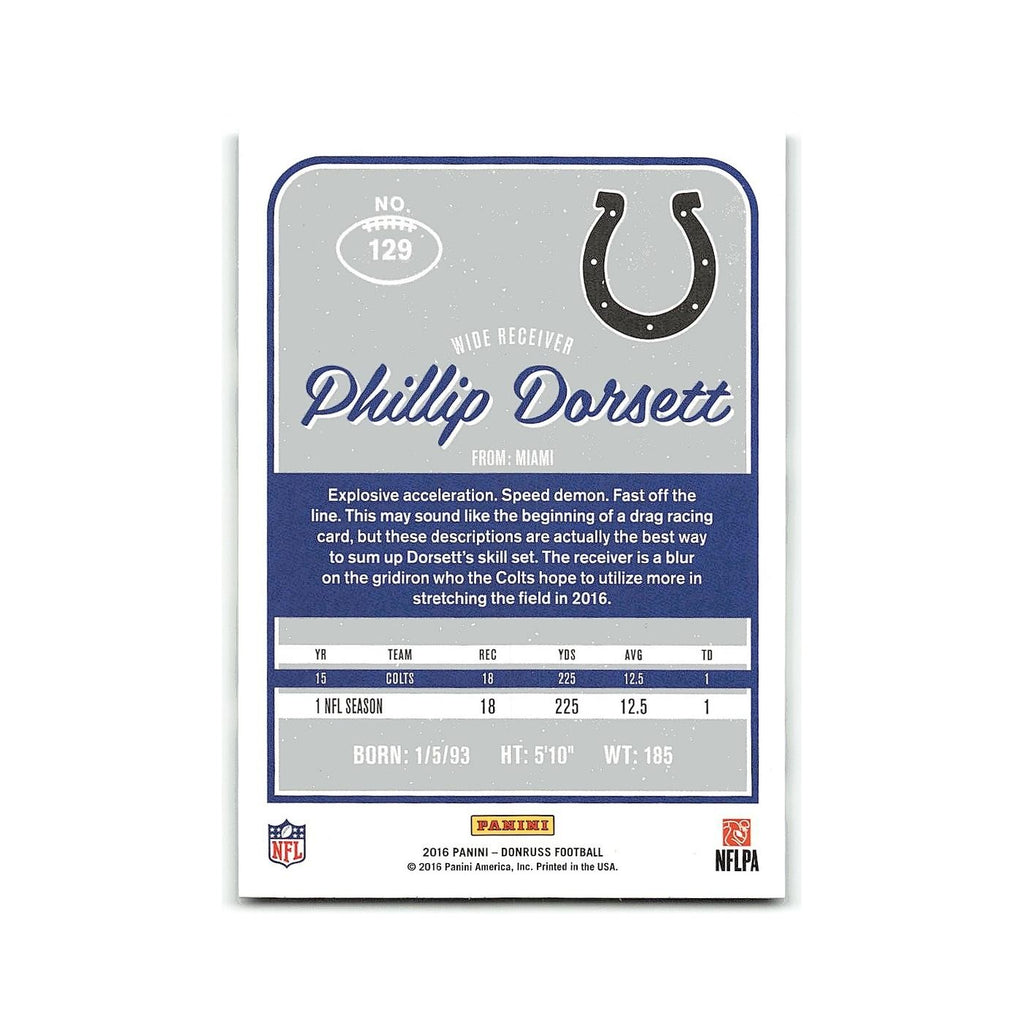 Phillip Dorsett 2016 Donruss #129 Indianapolis Colts Football Card NM