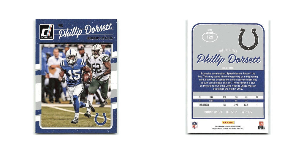 Phillip Dorsett 2016 Donruss #129 Indianapolis Colts Football Card NM
