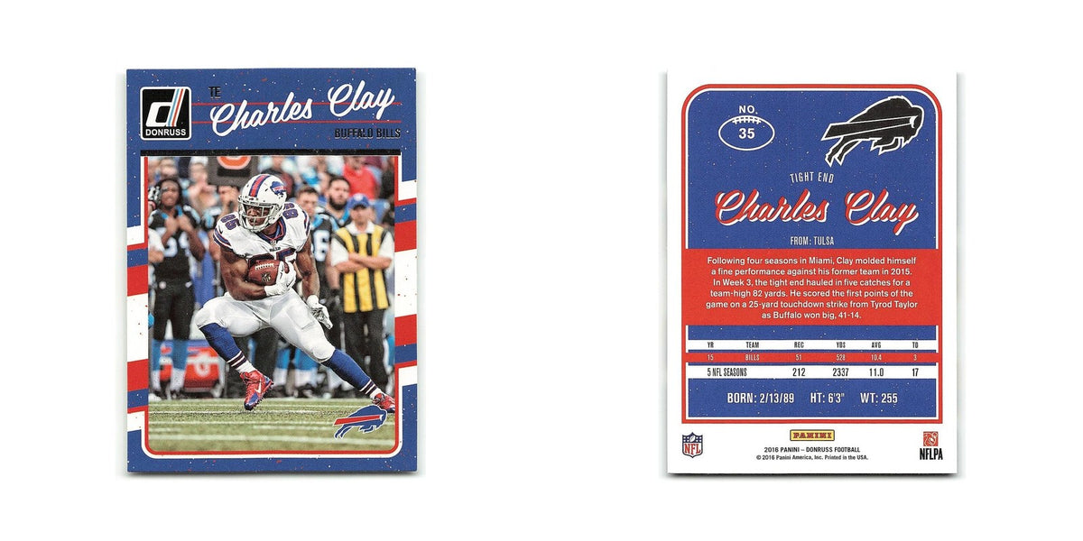 Charles Clay 2016 Donruss #35 Buffalo Bills Football Card NM