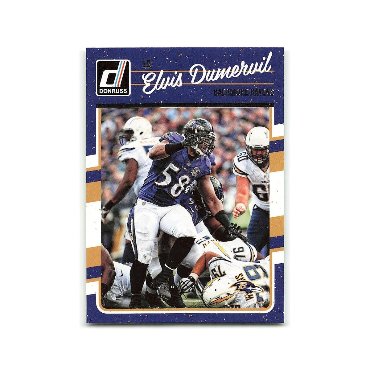 Elvis Dumervil 2016 Donruss #27 Baltimore Ravens Football Card NM
