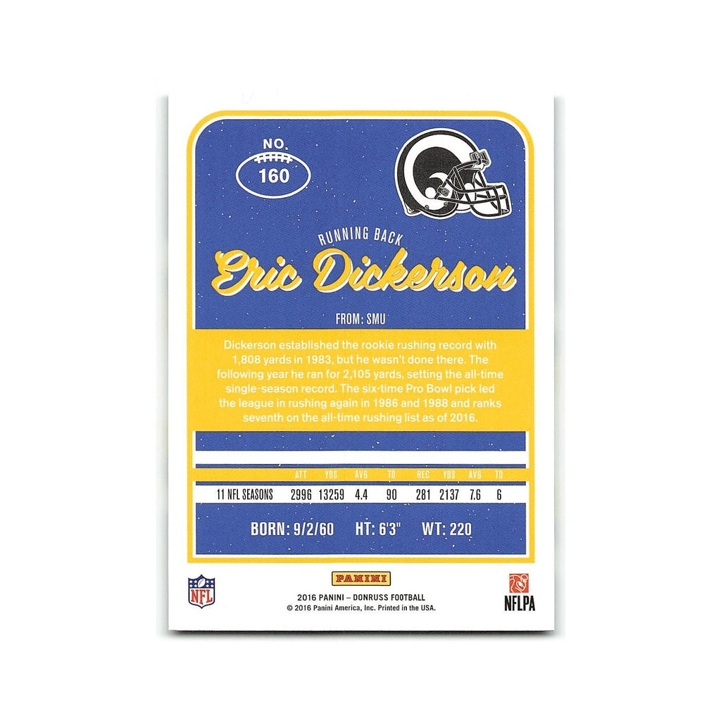 Eric Dickerson 2016 Donruss #160 Los Angeles Rams Football Card NM