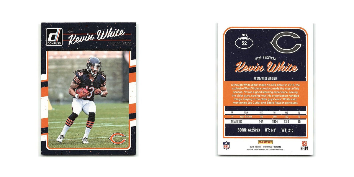 Kevin White 2016 Donruss #52 Chicago Bears Football Card NM