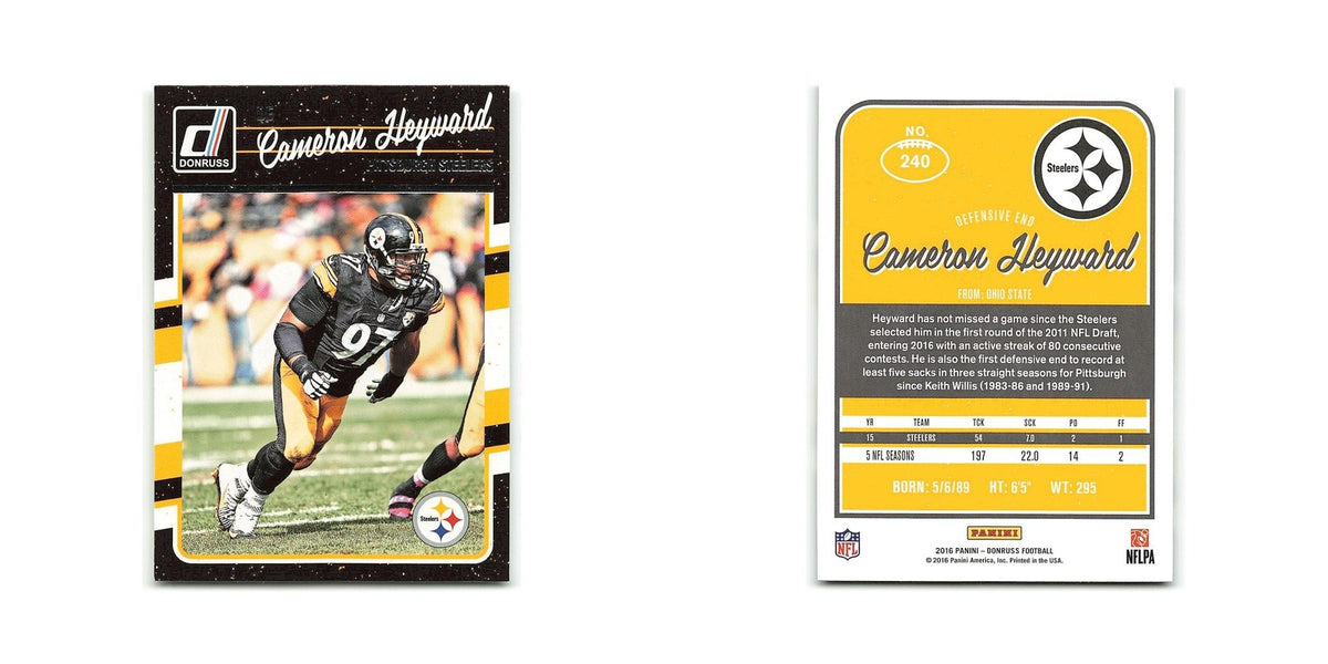 Cameron Heyward 2016 Donruss #240 Pittsburgh Steelers Football Card NM