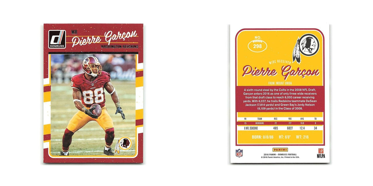 Pierre Garcon 2016 Donruss #298 Washington Redskins Football Card NM