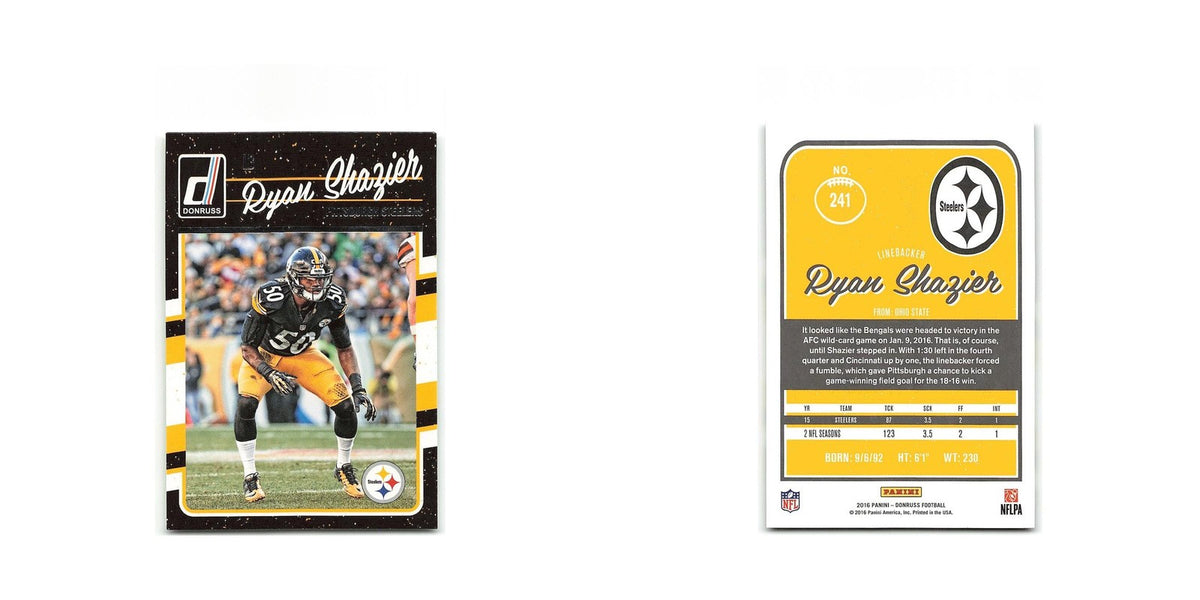 Ryan Shazier 2016 Donruss #241 Pittsburgh Steelers Football Card NM