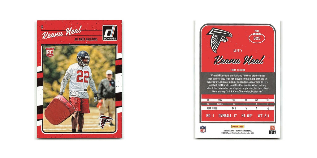 Keanu Neal Rookie 2016 Donruss #325 Atlanta Falcons Football Card NM