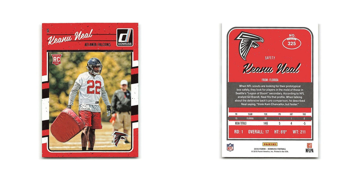 Keanu Neal Rookie 2016 Donruss #325 Atlanta Falcons Football Card NM