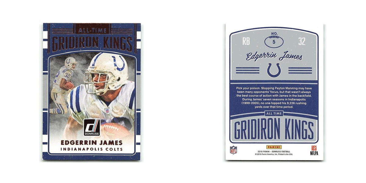 Edgerrin James 2016 Donruss #5 Indianapolis Colts Football Card NM