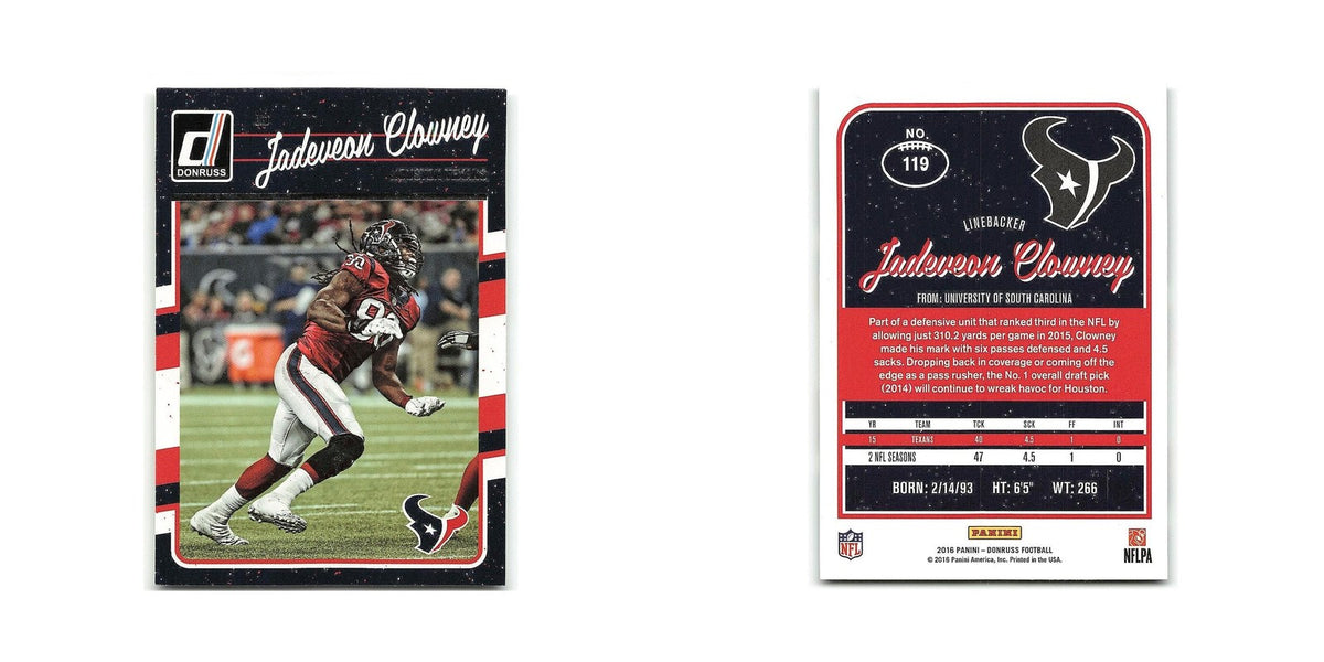 Jadeveon Clowney 2016 Donruss #119 Houston Texans Football Card NM