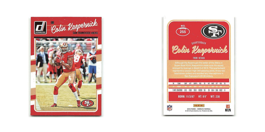 Colin Kaepernick 2016 Donruss #255 San Francisco 49ers Football Card NM