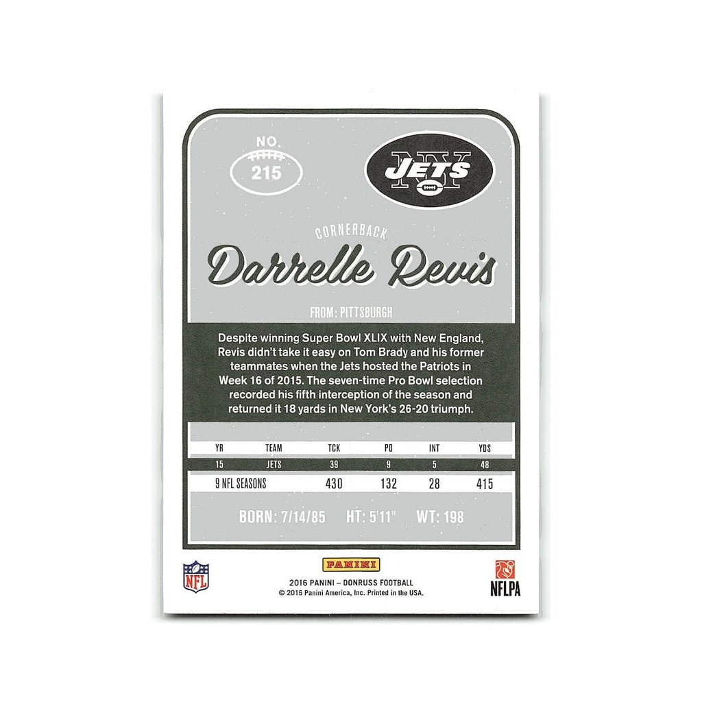 Darrelle Revis 2016 Donruss #215 New York Jets Football Card NM