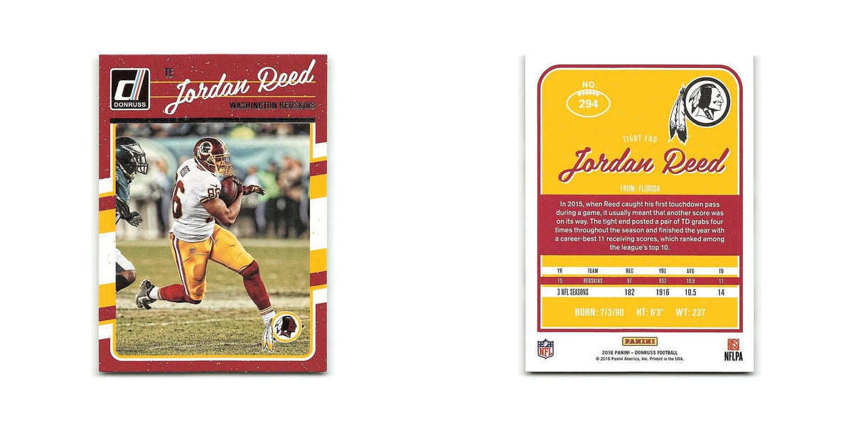 Jordan Reed 2016 Donruss #294 Washington Redskins Football Card NM