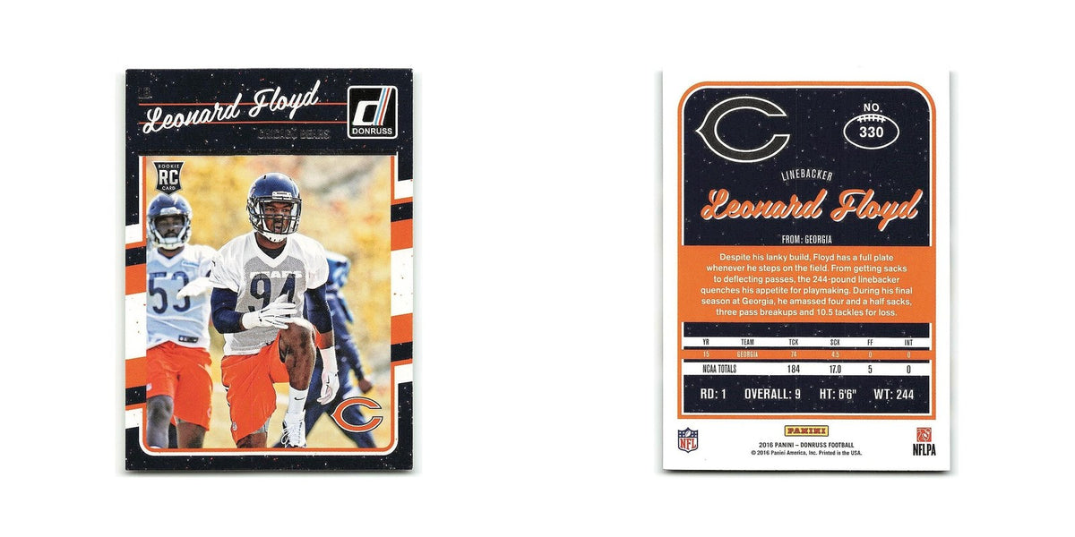 Leonard Floyd Rookie 2016 Donruss #330 Chicago Bears Football Card NM