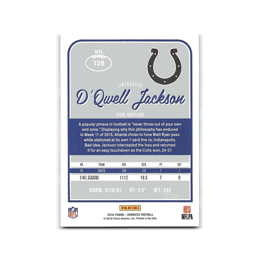 D'Qwell Jackson 2016 Donruss #128 Indianapolis Colts Football Card NM