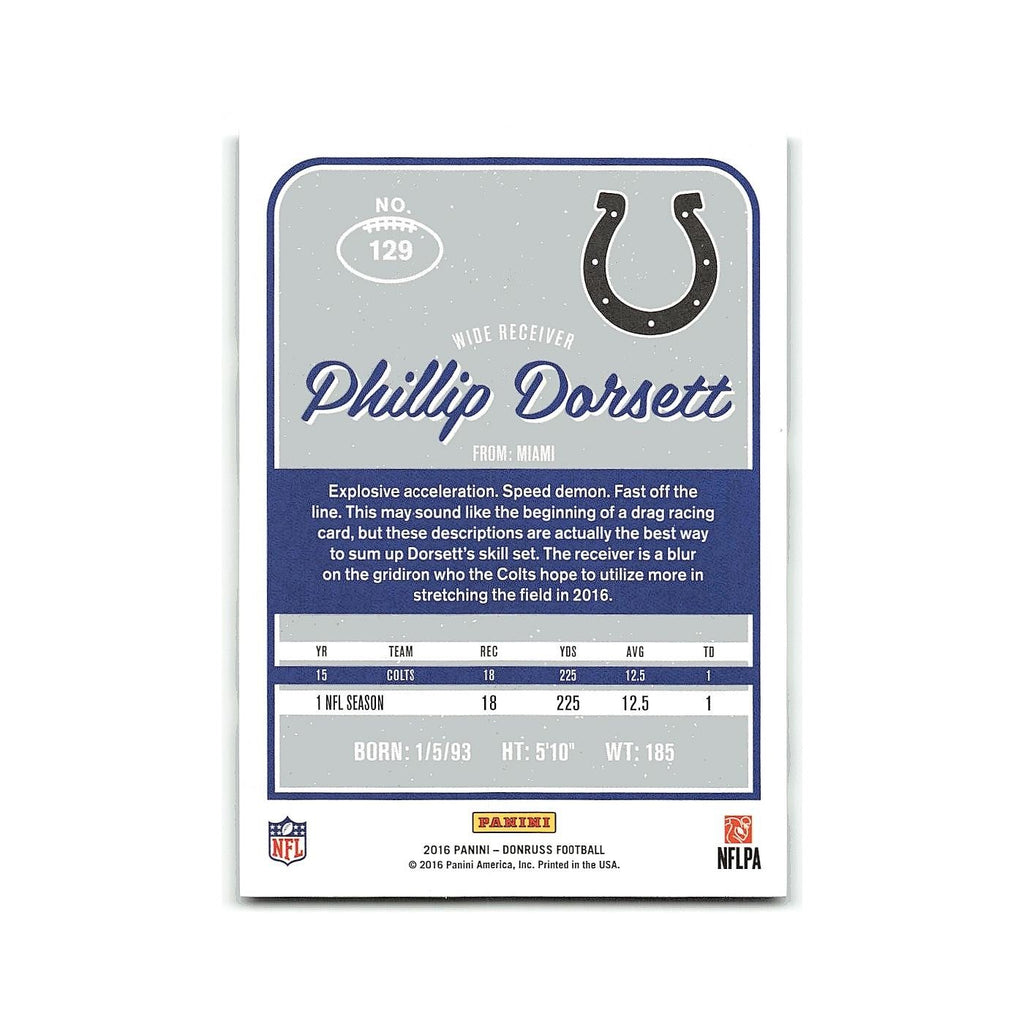 Phillip Dorsett 2016 Donruss #129 Indianapolis Colts Football Card NM