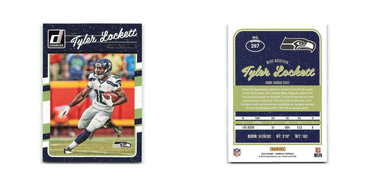 Tyler Lockett 2016 Donruss #267 Seattle Seahawks Football Card NM
