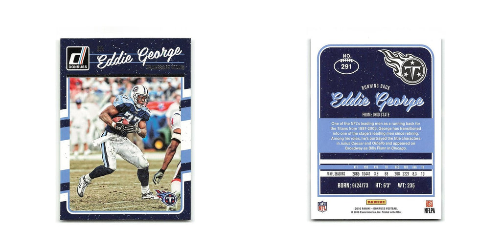 Eddie George 2016 Donruss #291 Tennessee Titans Football Card NM