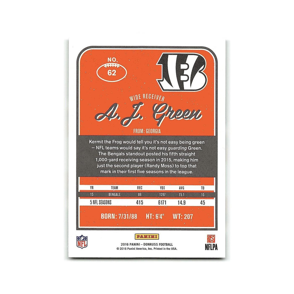 A.J. Green 2016 Donruss #62 Cincinnati Bengals Football Card NM