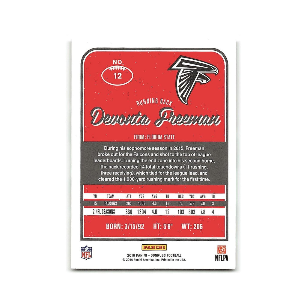Devonta Freeman 2016 Donruss #12 Atlanta Falcons Football Card NM