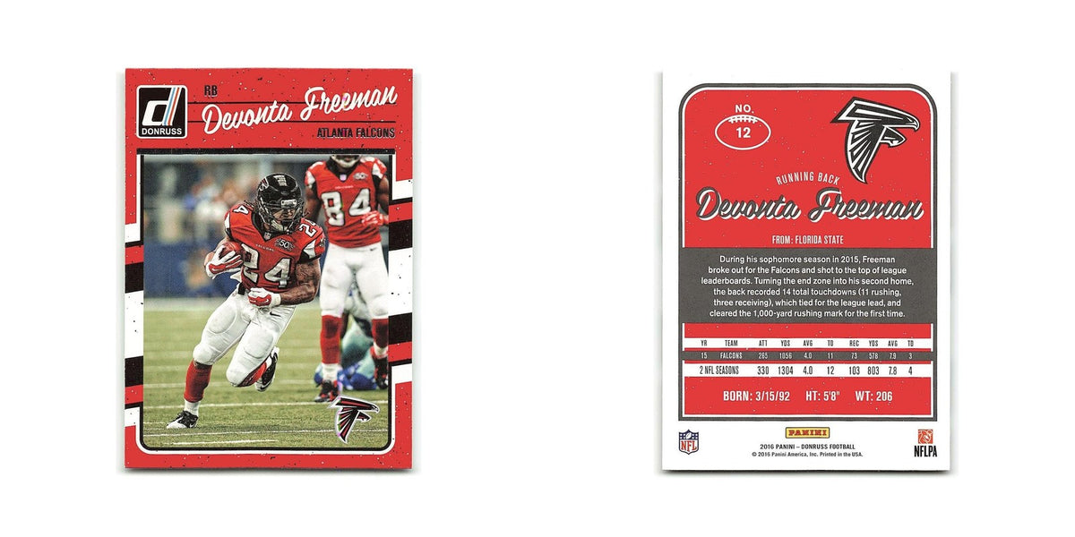 Devonta Freeman 2016 Donruss #12 Atlanta Falcons Football Card NM