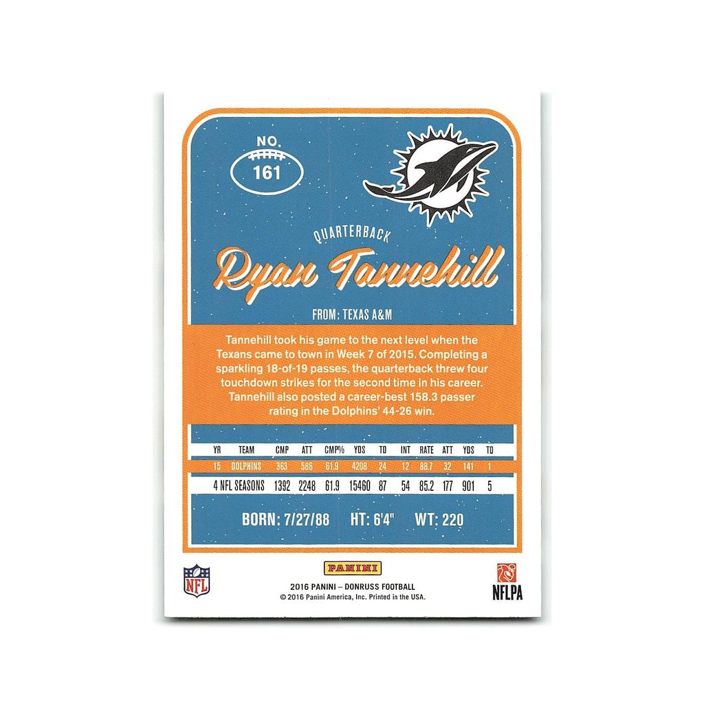 Ryan Tannehill 2016 Donruss #161 Miami Dolphins Football Card NM
