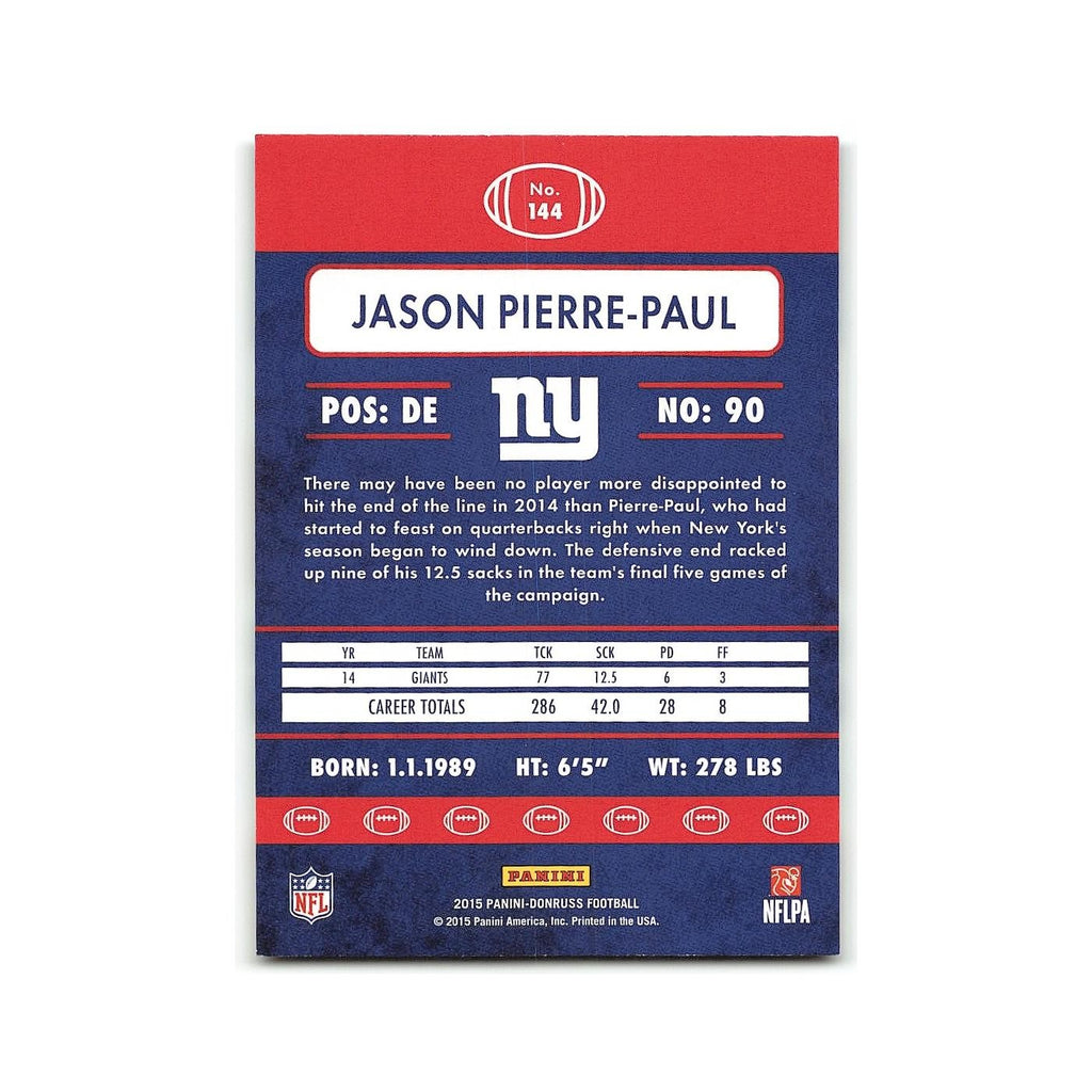 Jason Pierre-Paul 2015 Donruss #144 New York Giants Football Card NM