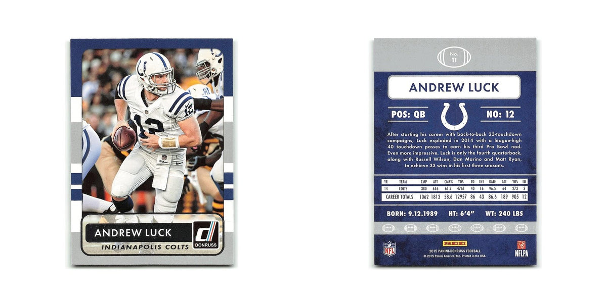 Andrew Luck 2015 Donruss #11 Indianapolis Colts Football Card NM