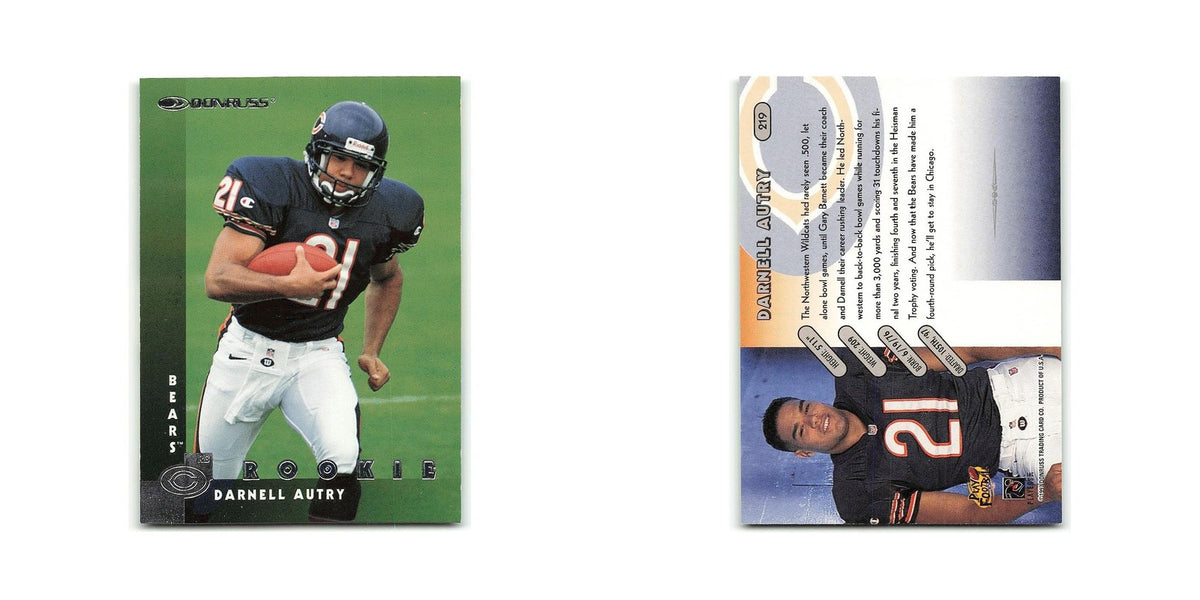 Darnell Autry Rookie 1997 Donruss #219 Chicago Bears Football Card NM