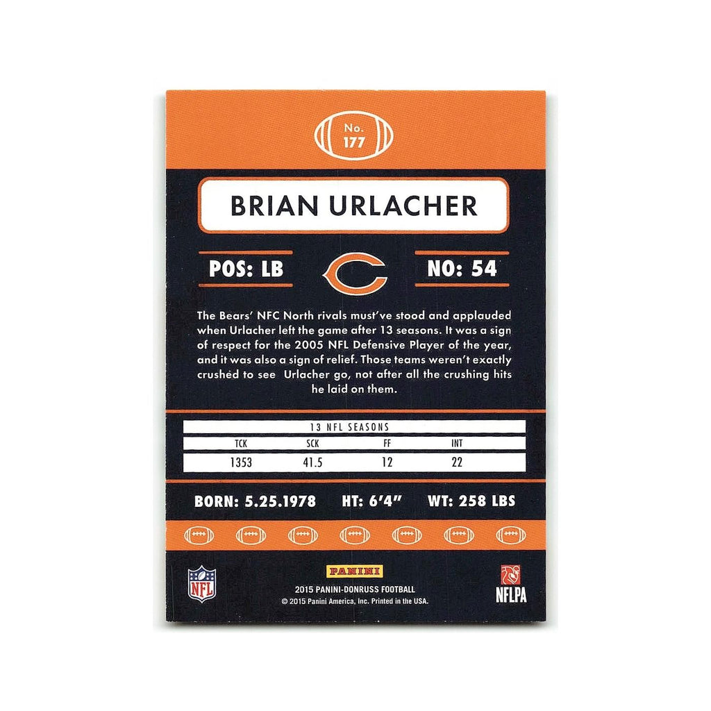 Brian Urlacher 2015 Donruss #177 Chicago Bears Football Card NM