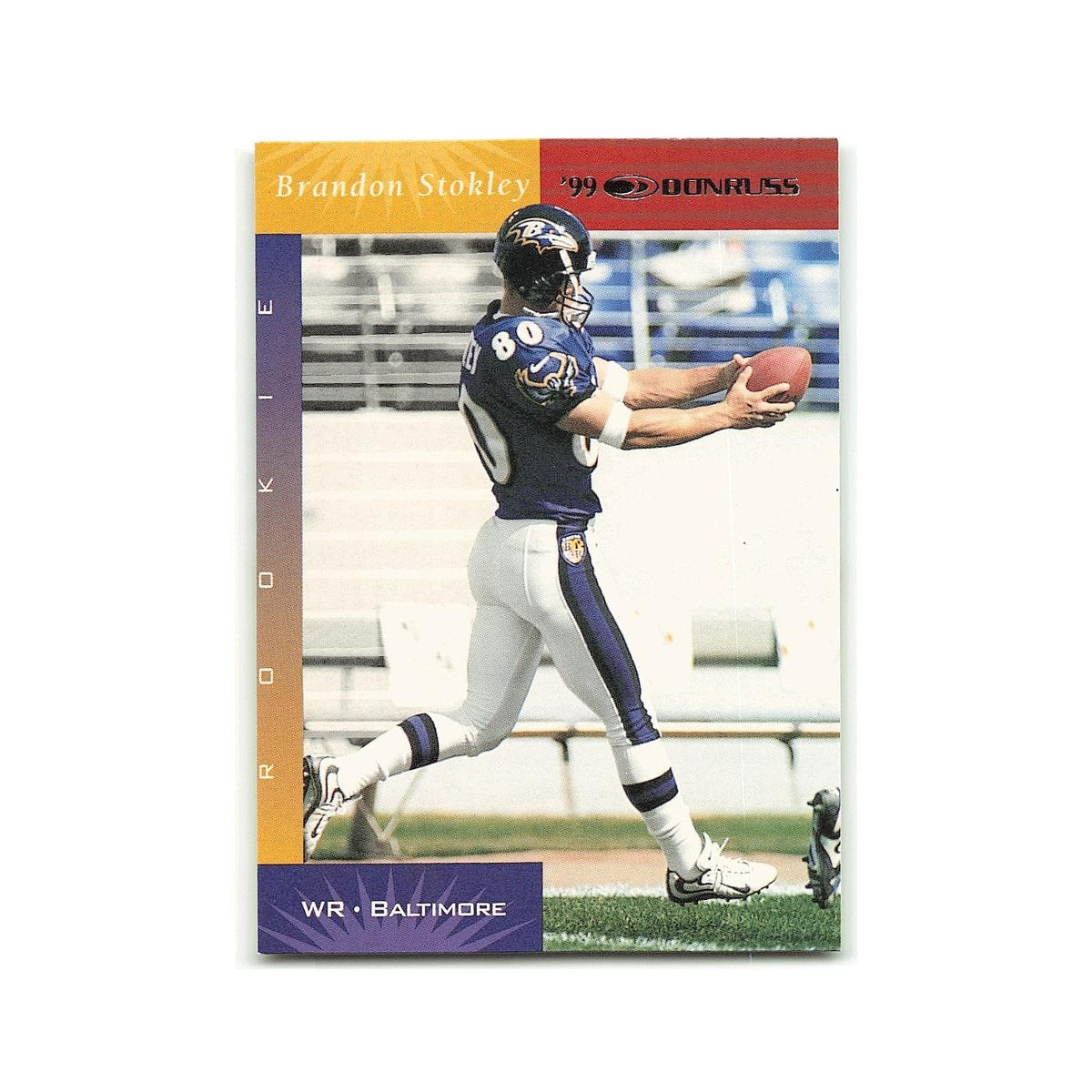 Brandon Stokley Rookie 1999 Donruss #175 Baltimore Ravens Football Card NM