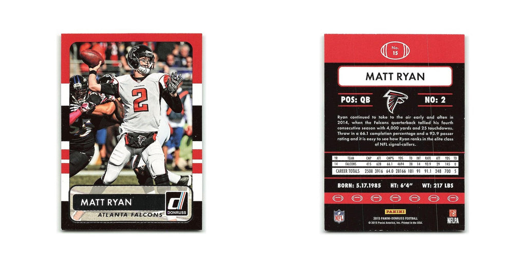 Matt Ryan 2015 Donruss #15 Atlanta Falcons Football Card NM