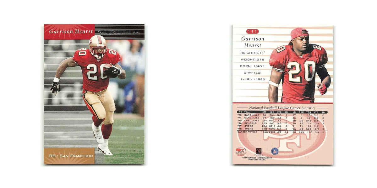 Garrison Hearst 1999 Donruss #111 San Francisco 49ers Football Card NM