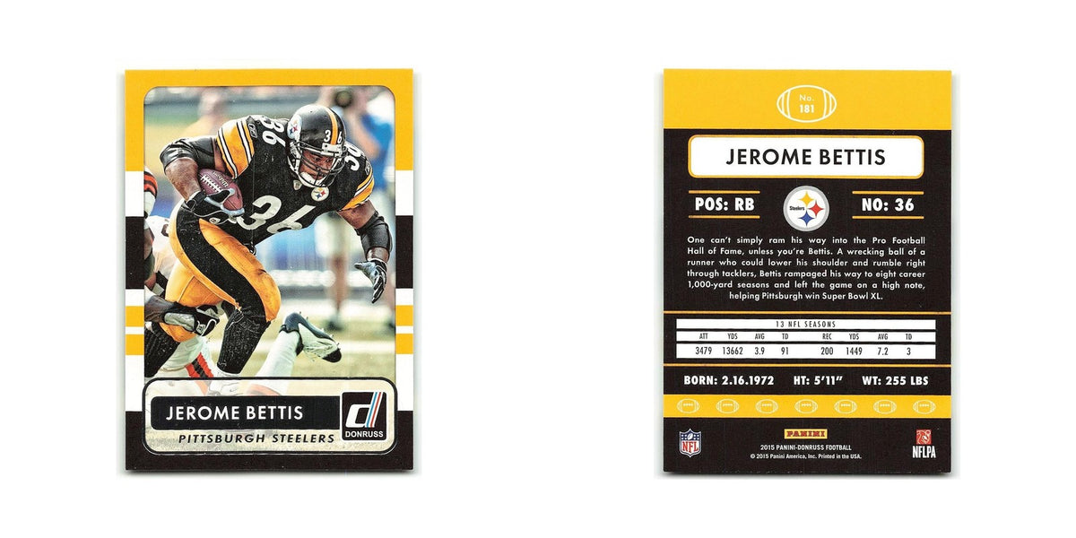 Jerome Bettis 2015 Donruss #181 Pittsburgh Steelers Football Card NM