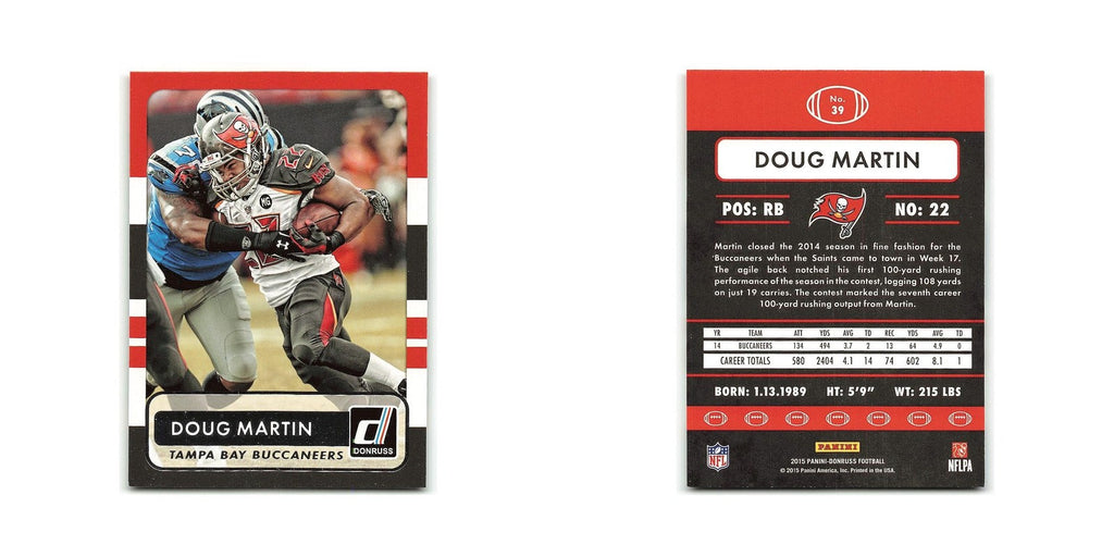 Doug Martin 2015 Donruss #39 Tampa Bay Buccaneers Football Card NM