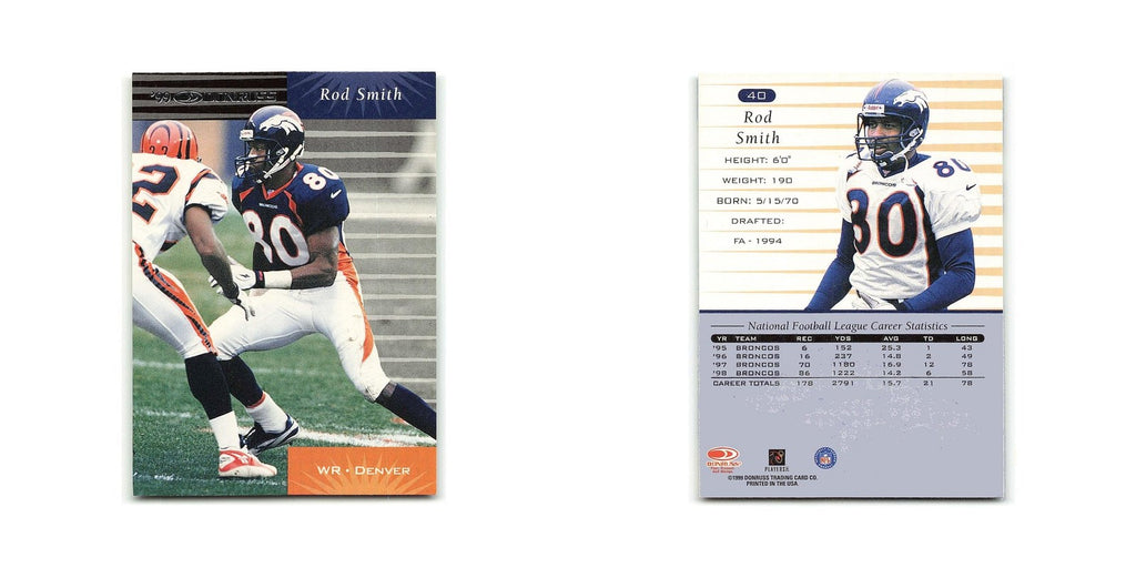 Rod Smith 1999 Donruss #40 Denver Broncos Football Card NM