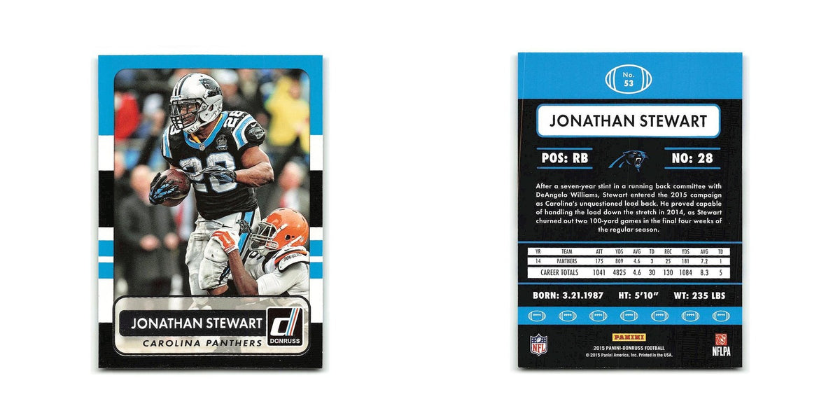 Jonathan Stewart 2015 Donruss #53 Carolina Panthers Football Card NM
