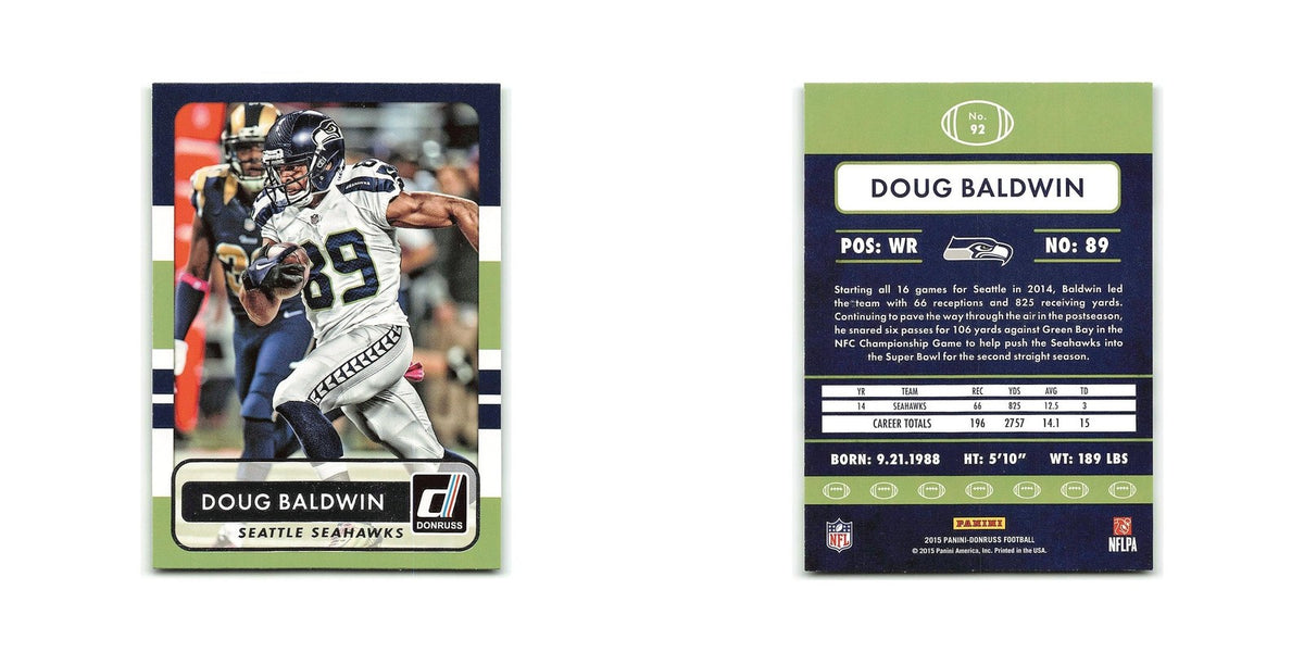 Doug Baldwin 2015 Donruss #92 Seattle Seahawks Football Card NM