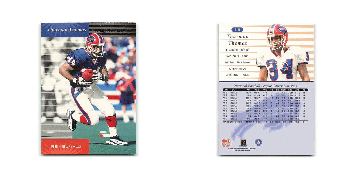 Thurman Thomas 1999 Donruss #16 Buffalo Bills Football Card NM