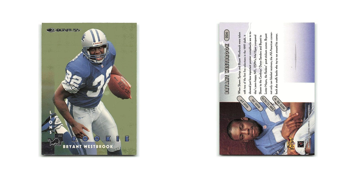 Bryant Westbrook Rookie 1997 Donruss #204 Detroit Lions Football Card NM