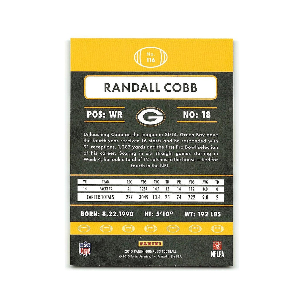 Randall Cobb 2015 Donruss #116 Green Bay Packers Football Card NM