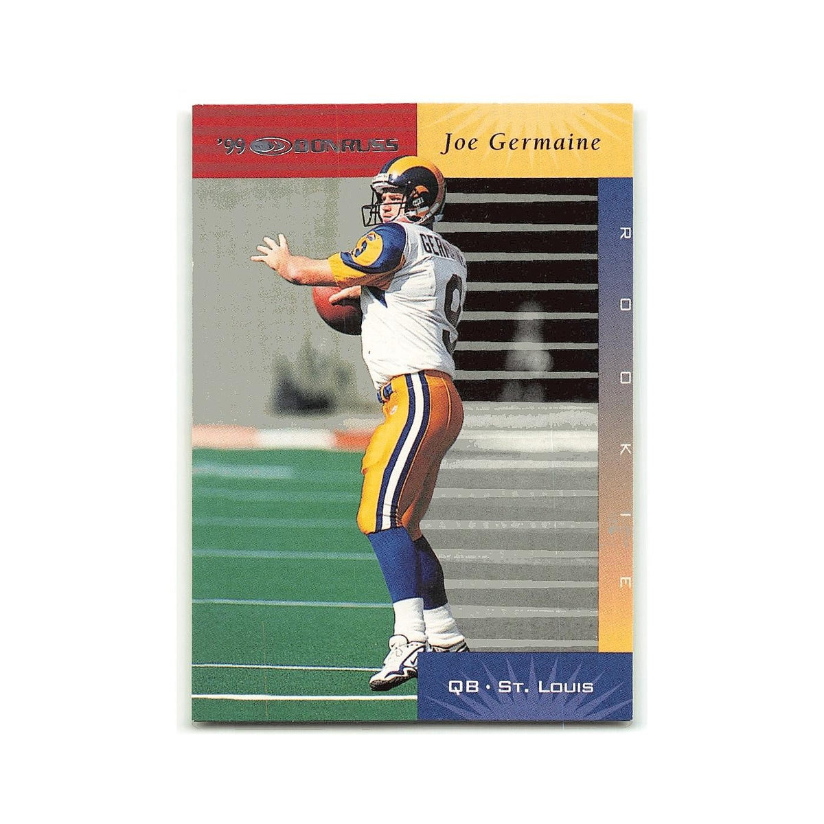 Joe Germaine Rookie 1999 Donruss #173 St. Louis Rams Football Card NM