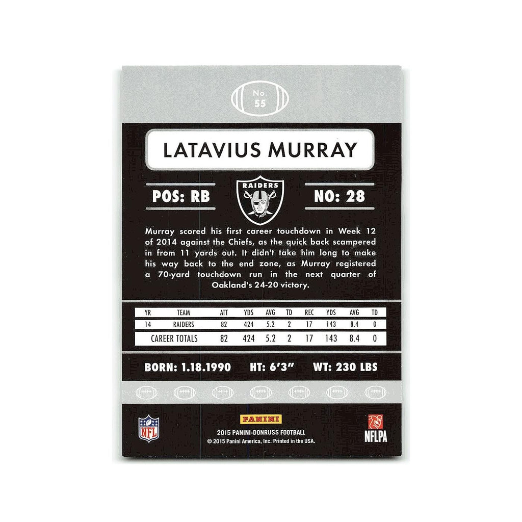 Latavius Murray 2015 Donruss #55 Oakland Raiders Football Card NM