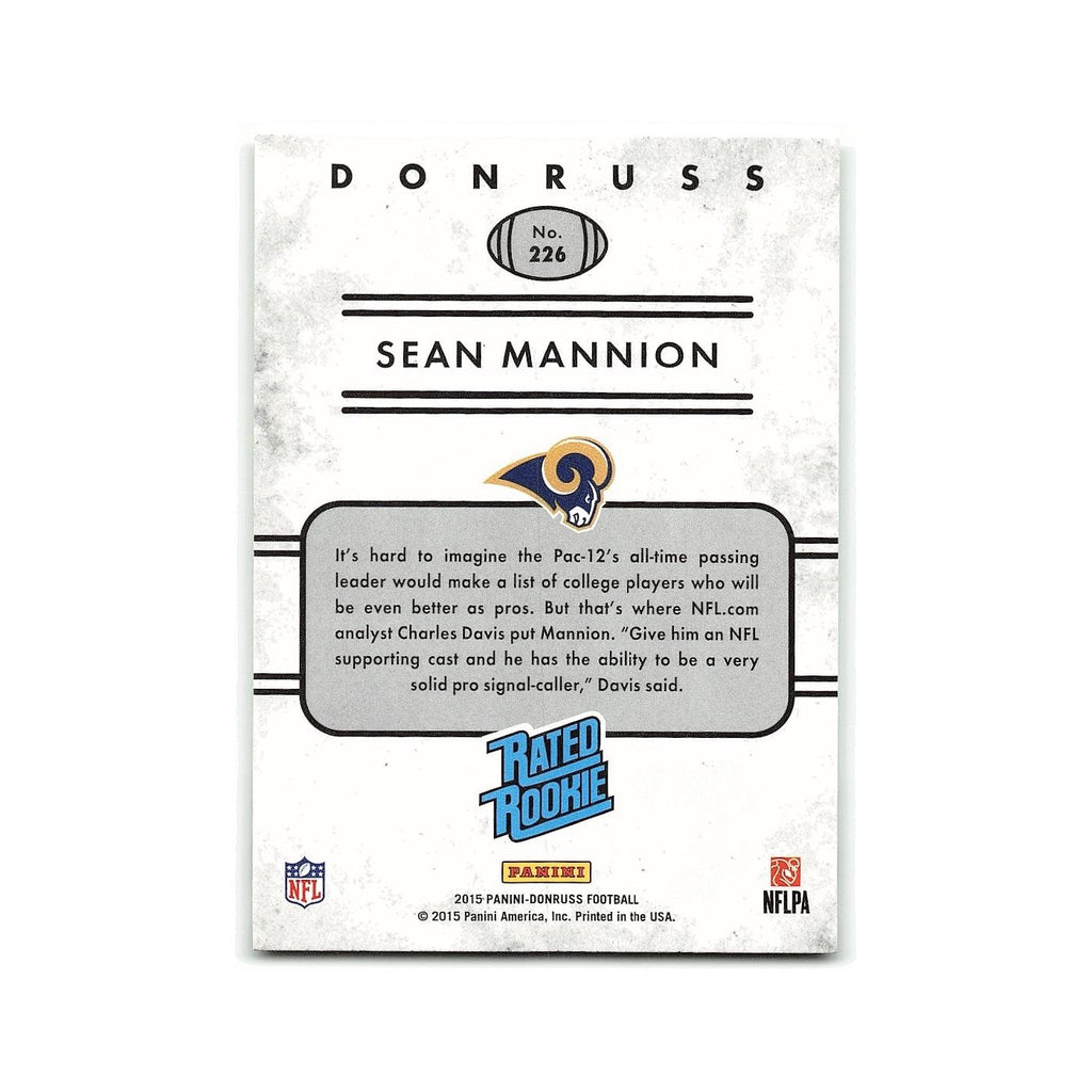 Sean Mannion Rookie 2015 Donruss #226 St. Louis Rams Football Card NM